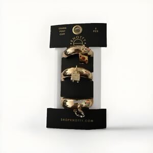 Knotty Pony Cuff Hair Bracelet Charms 3PCS Ace Dice Lucky Horseshoe Las Vegas